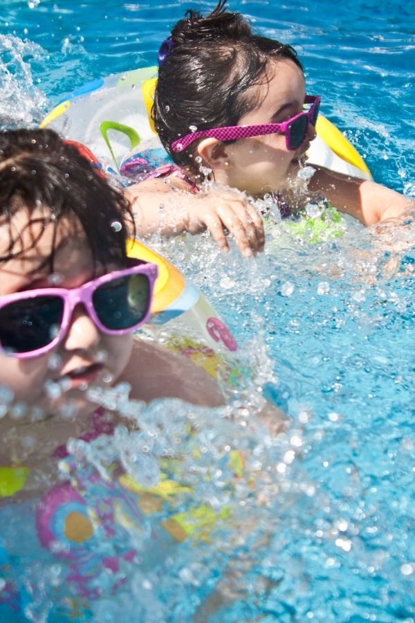 kids in the pool