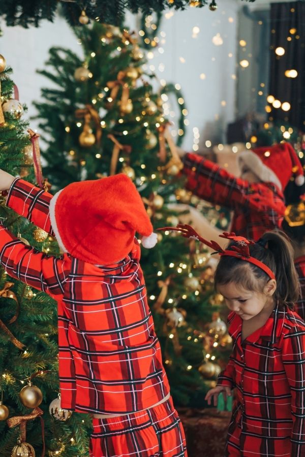 dress in matching pajamas - family bucket list