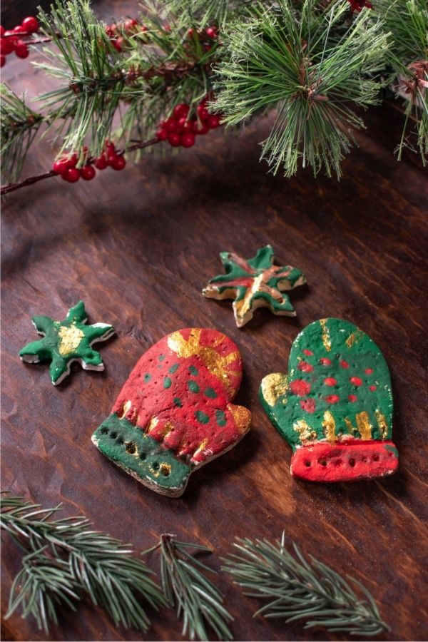 salt dough Christmas ornaments